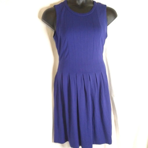💙 Blue Shape FX Dress - EUC 𝅺 - Picture 1 of 10